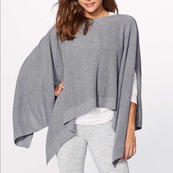 lululemon athletica Sweaters - ⭐️HPx2 Lululemon Forward Flow Cape Gray Poncho